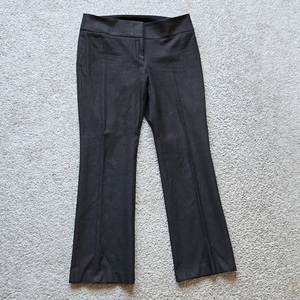 Ann Taylor LOFT Gray Julie Bootcut Bi-Stretch Pants Women’s 10 - Picture 2 of 13